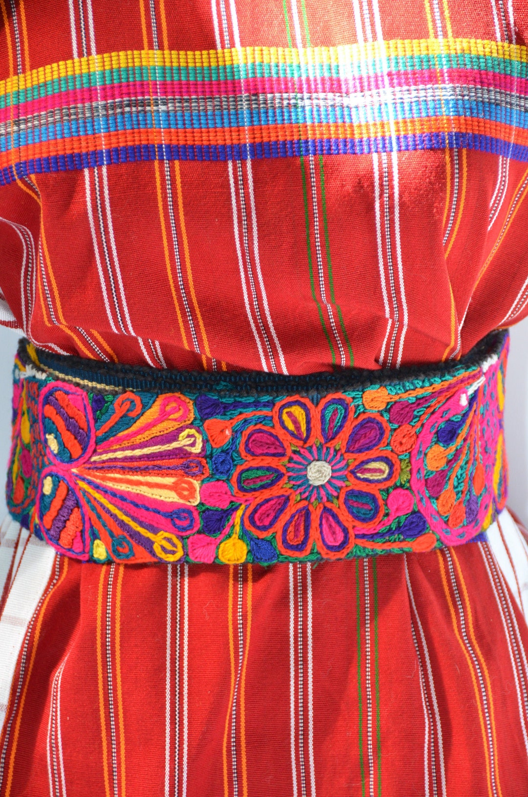 Belt Wrap Woven Hand Woven Vibrant Ethnic Etsy.de