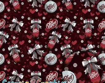 Dr Pepper Seamless Pattern