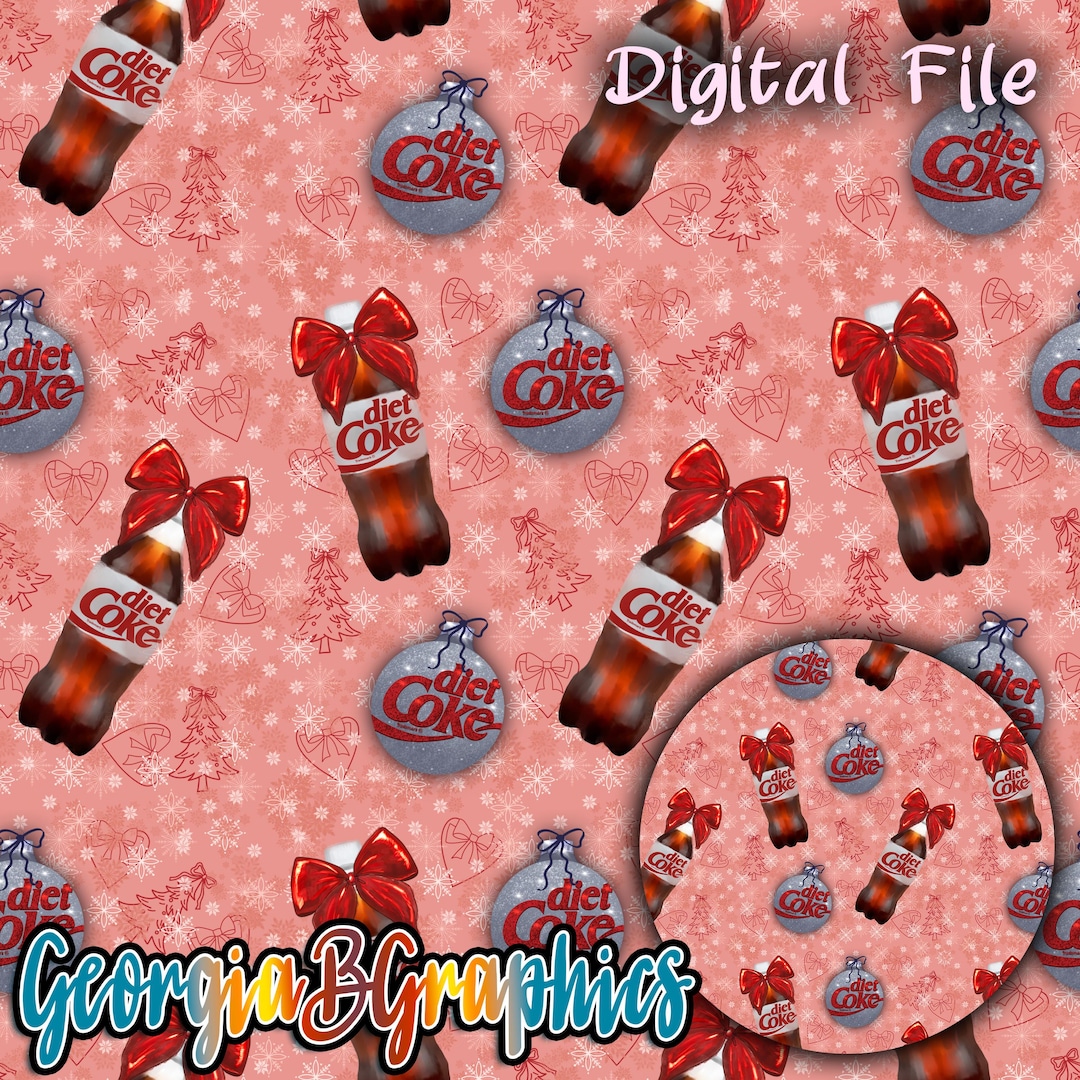 Coke Patterns Diet Coke Christmas Seamless Pattern - Etsy