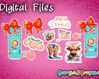 Alani-inspired decal sticker pack