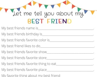 Friend Printable - Etsy