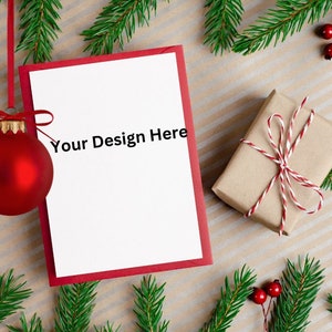 Christmas Mockup | Greeting Frame Mockup | Christmas Frame Mockup | Jpeg Instant Download