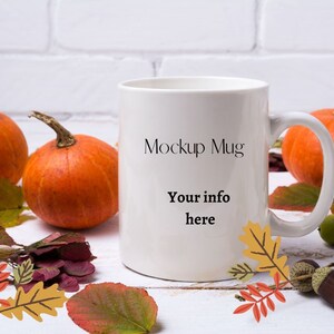 Mug Mockup | Coffee Cup Mug Mockup | Coffee Mug Mockup | White Mug Mockup |Fall Mug Mockup | Holding Mug Mockup