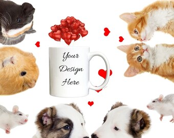 Maqueta de taza de café blanca / Imagen JPG sosteniendo una taza (Descarga digital)