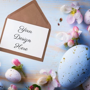 Mockup cartolina di Pasqua, Mockup Cartolina di Pasqua, Cartolina di auguri di Natale, Mockup Cartolina di Pasqua, Mockup