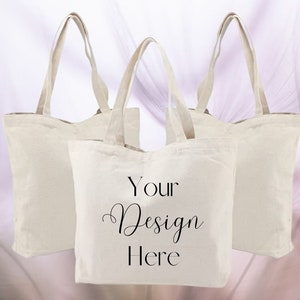 Canvas Tote Mockup | Shopping Tote Mock Up, Bag Mockup Template Mock-up | Sublimation Bag Mock Up | JPEG Digital Download
