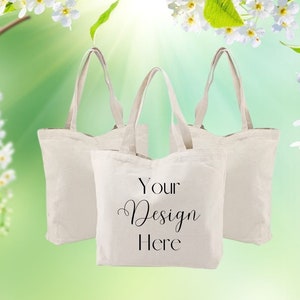 Canvas Tote Mockup | Shopping Tote Mock Up, Bag Mockup Template Mock-up | Sublimation Bag Mock Up | JPEG Digital Download