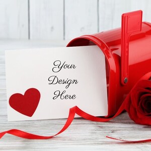 Valentine Flatlay Mockup | Valentine Mockup | Valentine Background Mockup | Valentine Love Letter Mockup | JPG Digital Download