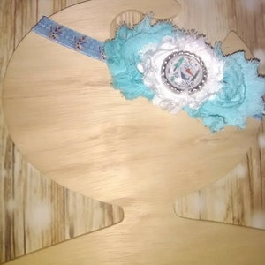 Olaf frozen shabby flower foe headband