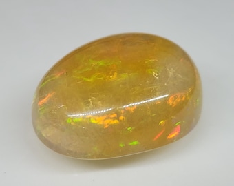 Natural Ethiopian Carved & Polished Opal Specimen Gemstone #564
