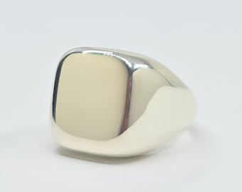 Sterling Silver Cube Ring - Unisex Modern Jewelry -  #618