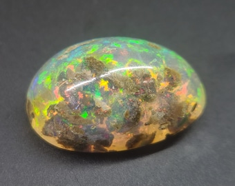 Natural Ethiopian Carved & Polished Opal Specimen Gemstone #575