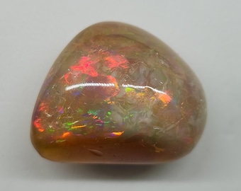 Natural Ethiopian Carved & Polished Opal Specimen Gemstone #563