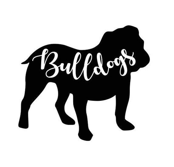 Download English Bulldog Silhouette Cut File SVG PNG PDF | Etsy