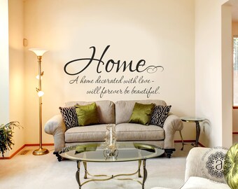 Family Wall Decals Inspirational Quote Wall Decal Wall | Etsy