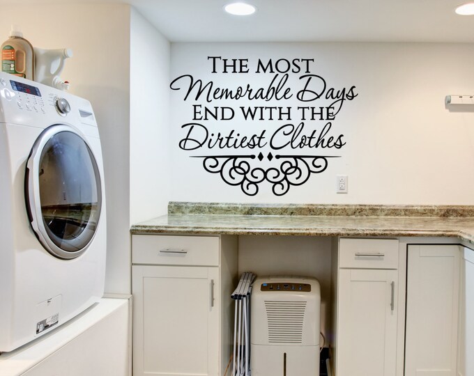 Laundry Room Decor Laundry Wall Decal Wall Decal Laundry Etsy