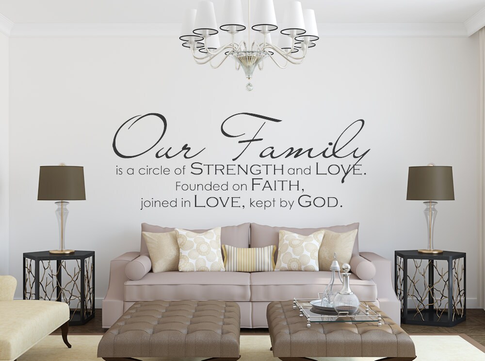 living room decor living room wall decal living room wall | etsy