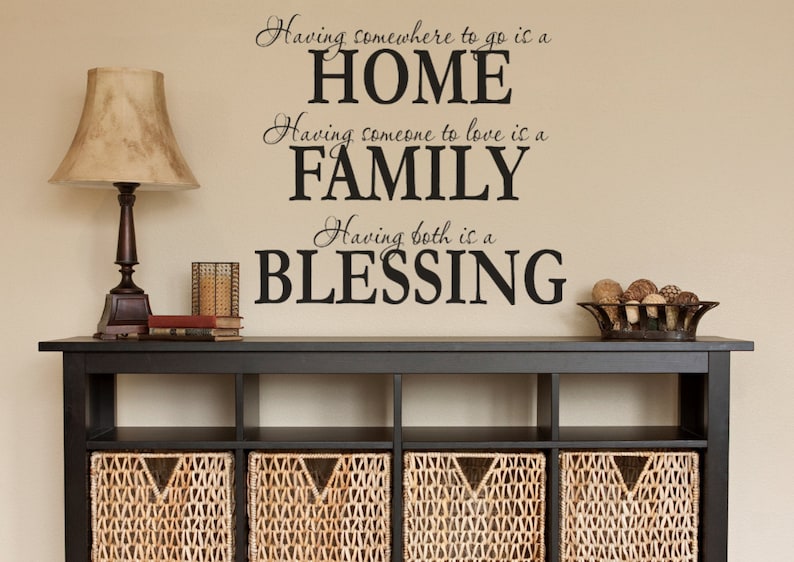 Living Room Decor Wall Decal Family Home Decoration