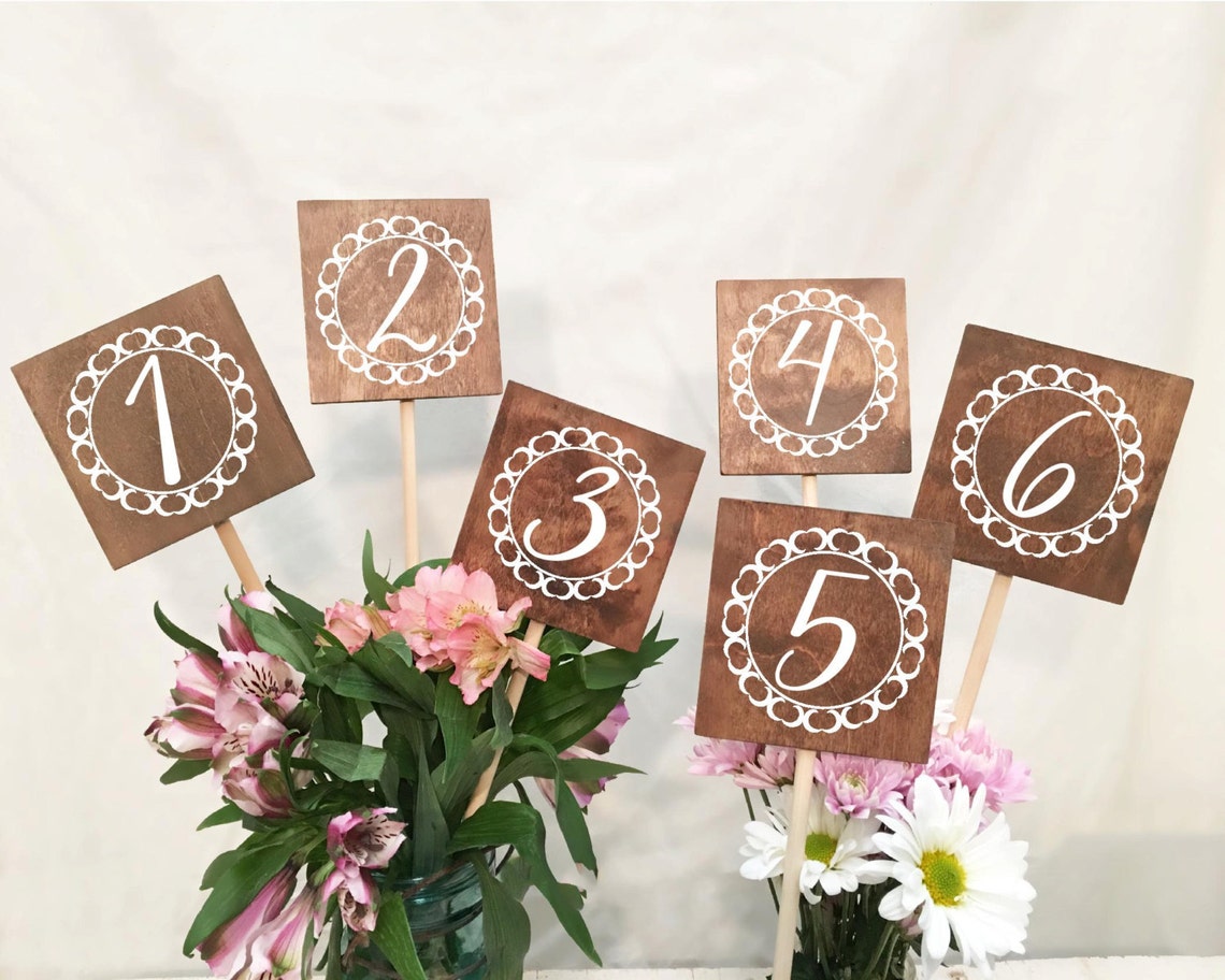 wooden-table-numbers-on-sticks-for-wedding-in-8-colors-etsy