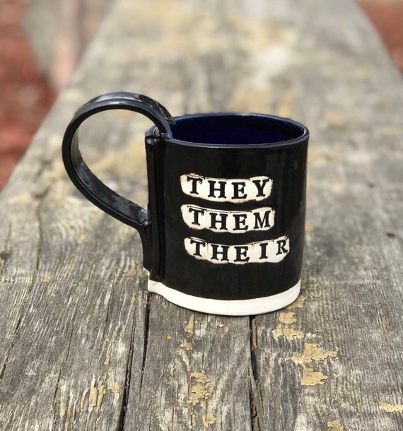 they them their mugs etsy