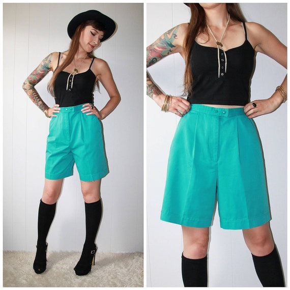 high waisted shorts 80s