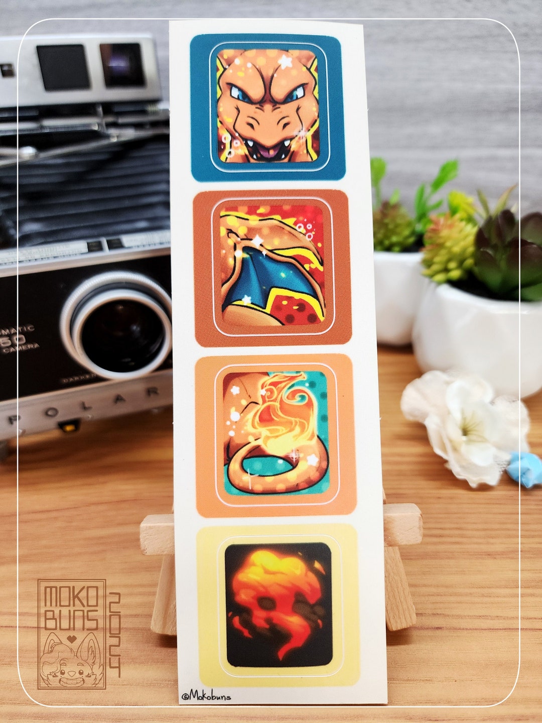 Charizard Photobooth Sticker Sheet - Etsy
