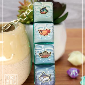 Giocattolo Fidget con portachiavi a forma di pesce di Animal Crossing