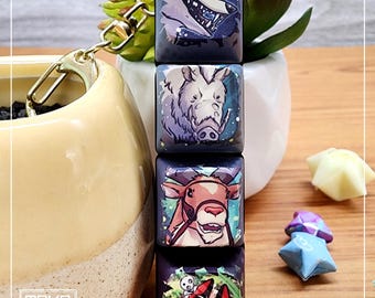 Princess Mononoke Keycap Set - KEYCAPS ONLY -