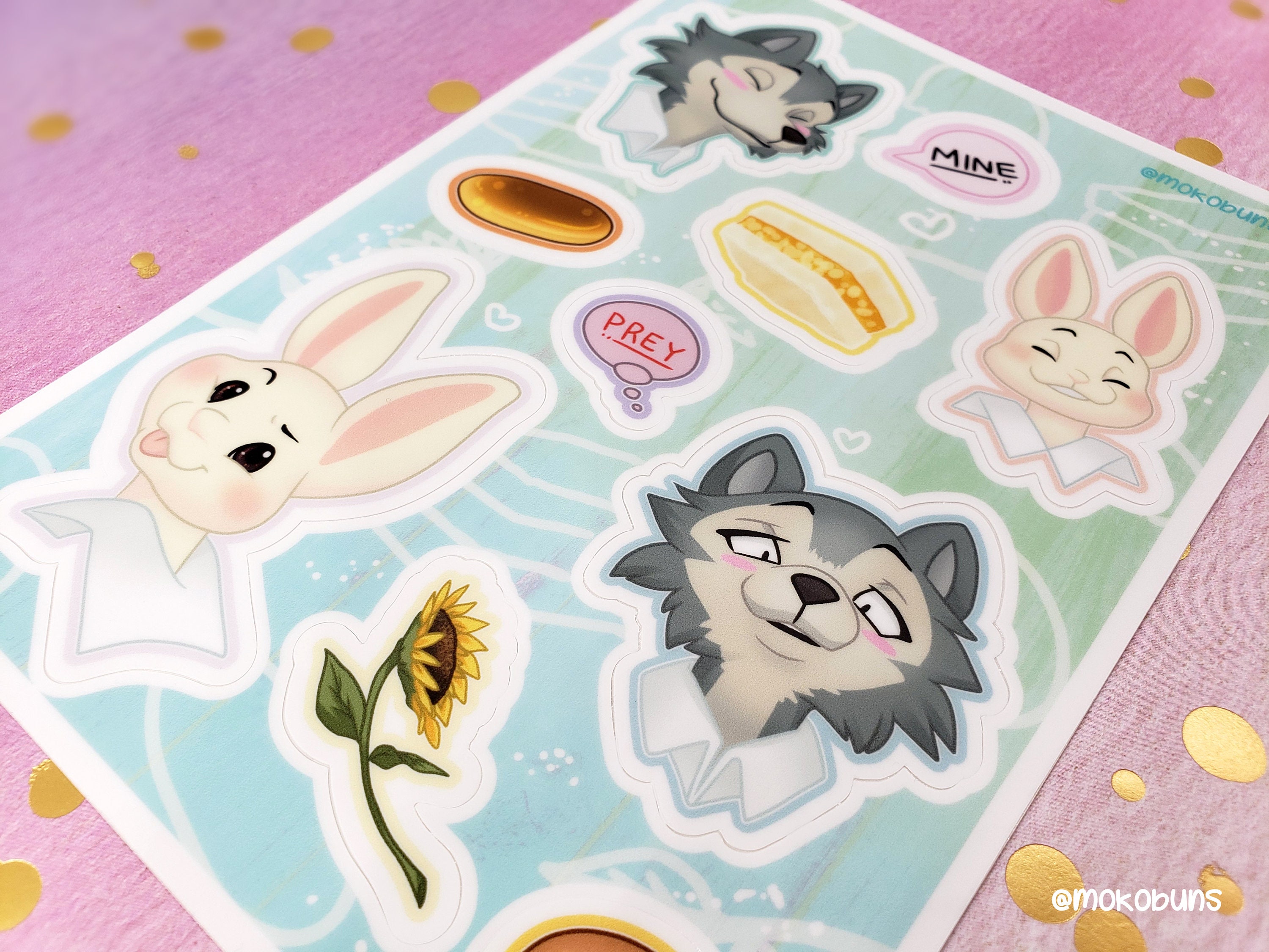 Beastars Sticker Sheet Etsy UK