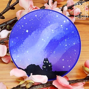 Autocolante Bluey e um céu estrelado