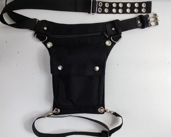 Utility Belt With REMOVABLE Leg Strap on the Thigh and Belt Buckle Plus Sizes Also Festival Belt Holster Bag Waist Pockets Hip Purse Etsy Canada