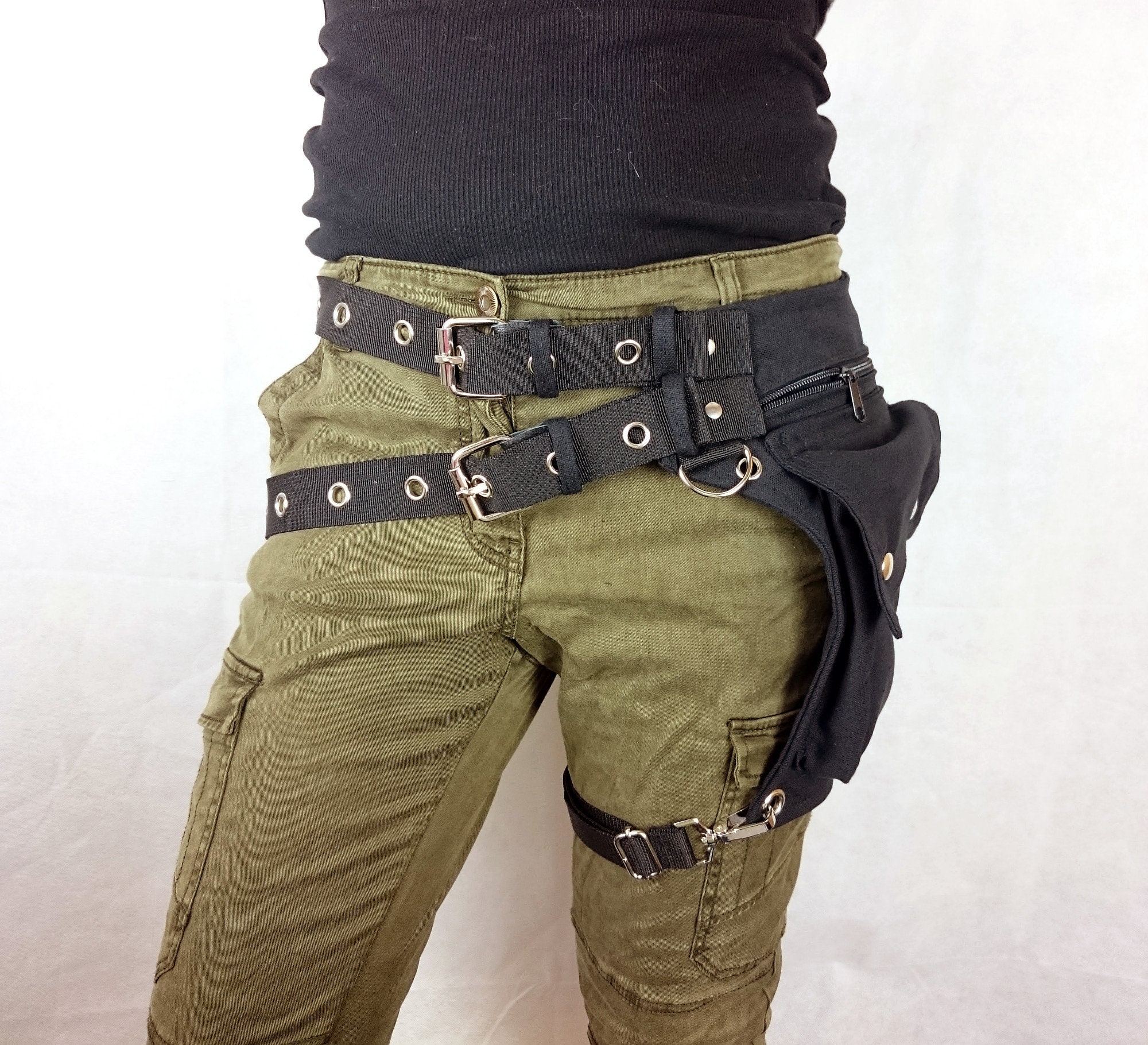 For the LEFT Leg Utility Belt With REMOVABLE Leg Strap on the Etsy UK