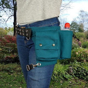 Gürteltasche, mit Beingurtel und ein extra Flaschenfach, Beintasche,