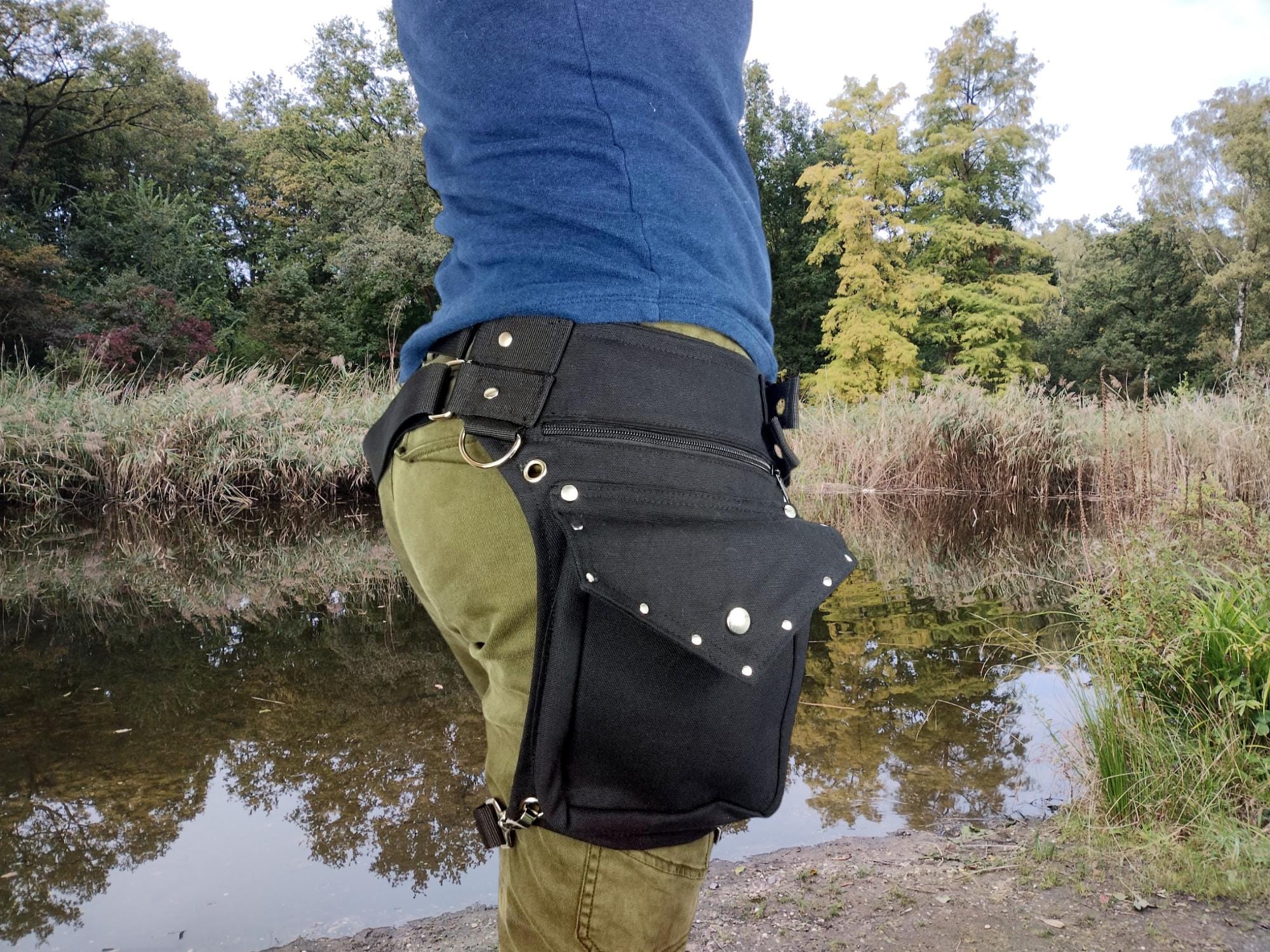 Utility Belt With REMOVABLE Leg Strap on the Thigh, and