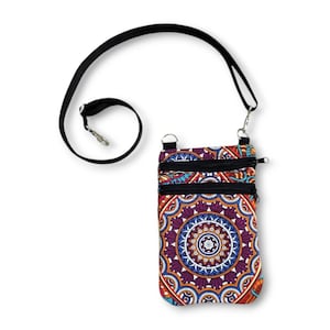 Bolsa para el telefono movil y otras cositas, hecha de tela de colores