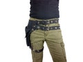 Utility belt with REMOVABLE leg strap on the thigh, and belt buckle * plus sizes also, Festival belt, Holster bag, waist pockets, hip purse product logo