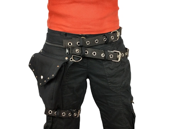Utility Belt With REMOVABLE Leg Strap on the Thigh, and Belt