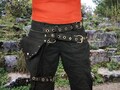 Leg strap utility belt * FIXED thigh belt *  for plus sizes also, made of organic cotton * Drop leg pouch, Holster bags, Hip Bag Burning man product logo