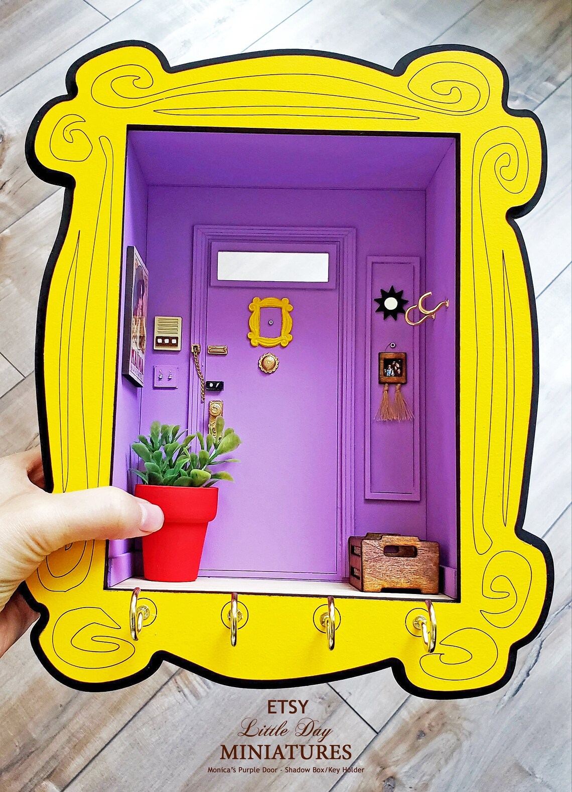 Friends Door Monica's Door Purple Door Shadow Box Etsy