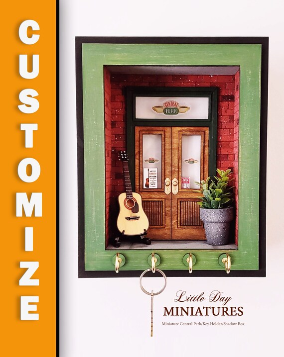 Customizable Friends Key Holder Central Perk Door Replica Etsy