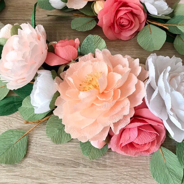 Paper Flower Garland Etsy