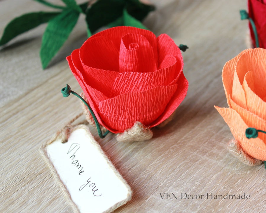 10 Rustic flower place card holders Table name cards Place Etsy