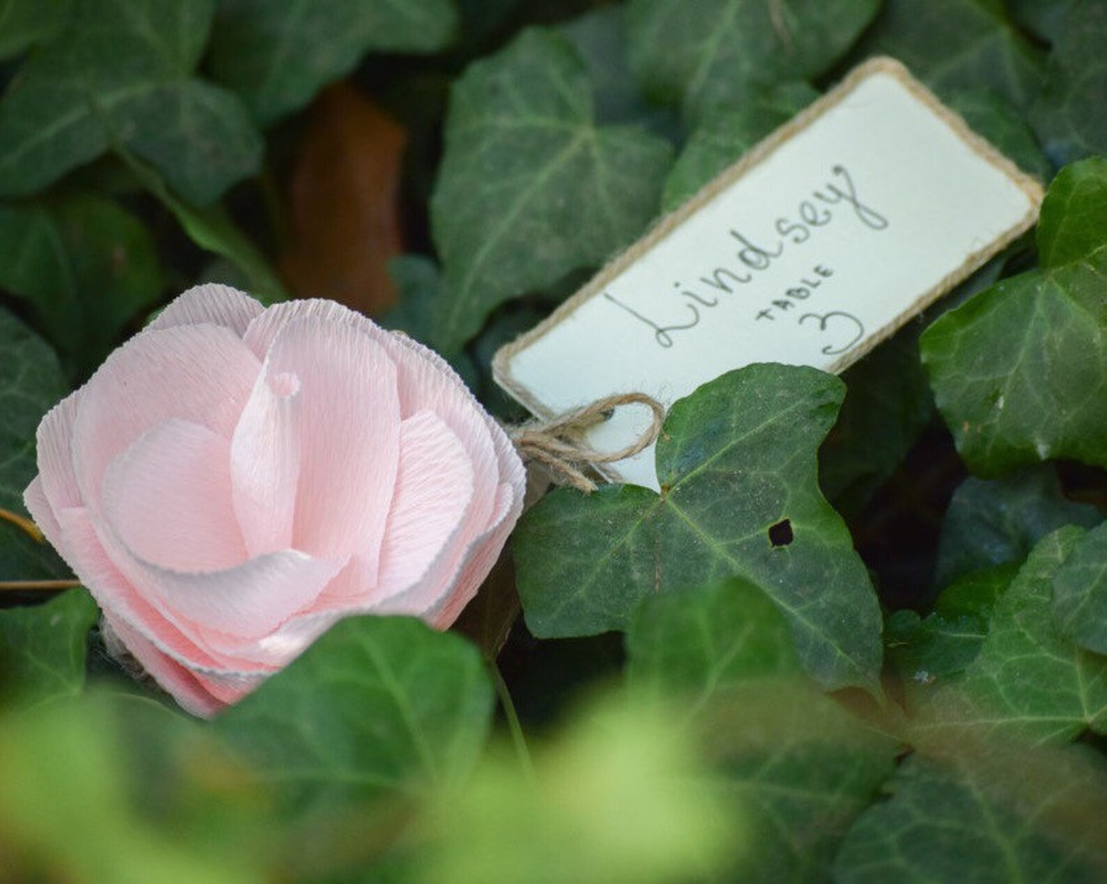 10 Rustic flower place card holders Table name cards Place Etsy