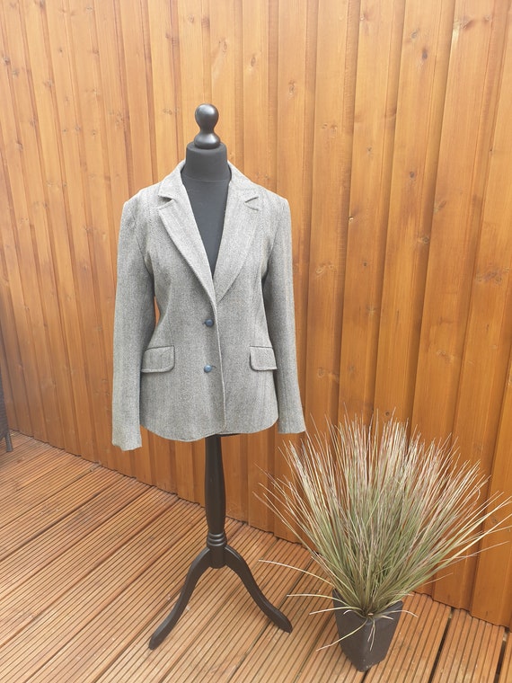 Vintage Tweed Riding Jacket Blazer 