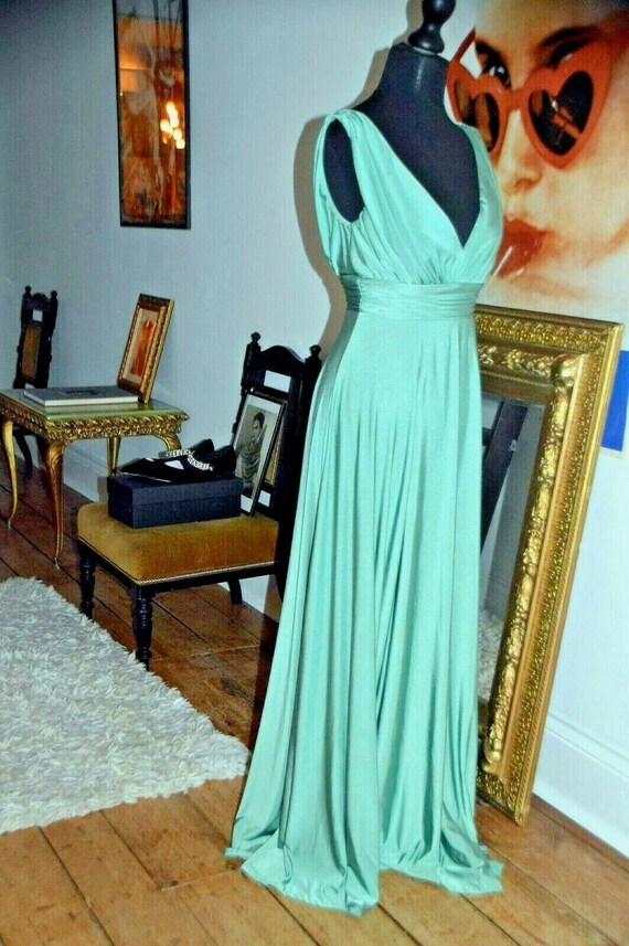 Biba goddess dress gown wedding evening 40's gree