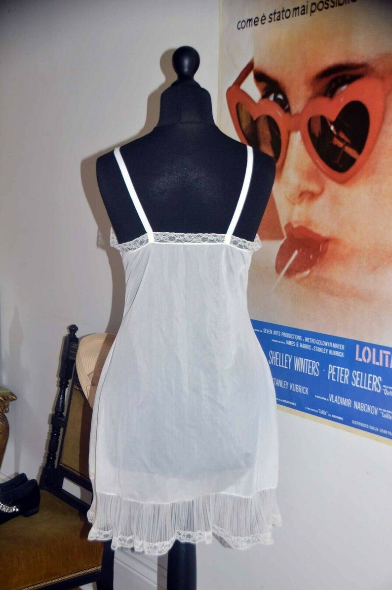 Vintage 40's 50's baby doll sheer lace negligee Etsy