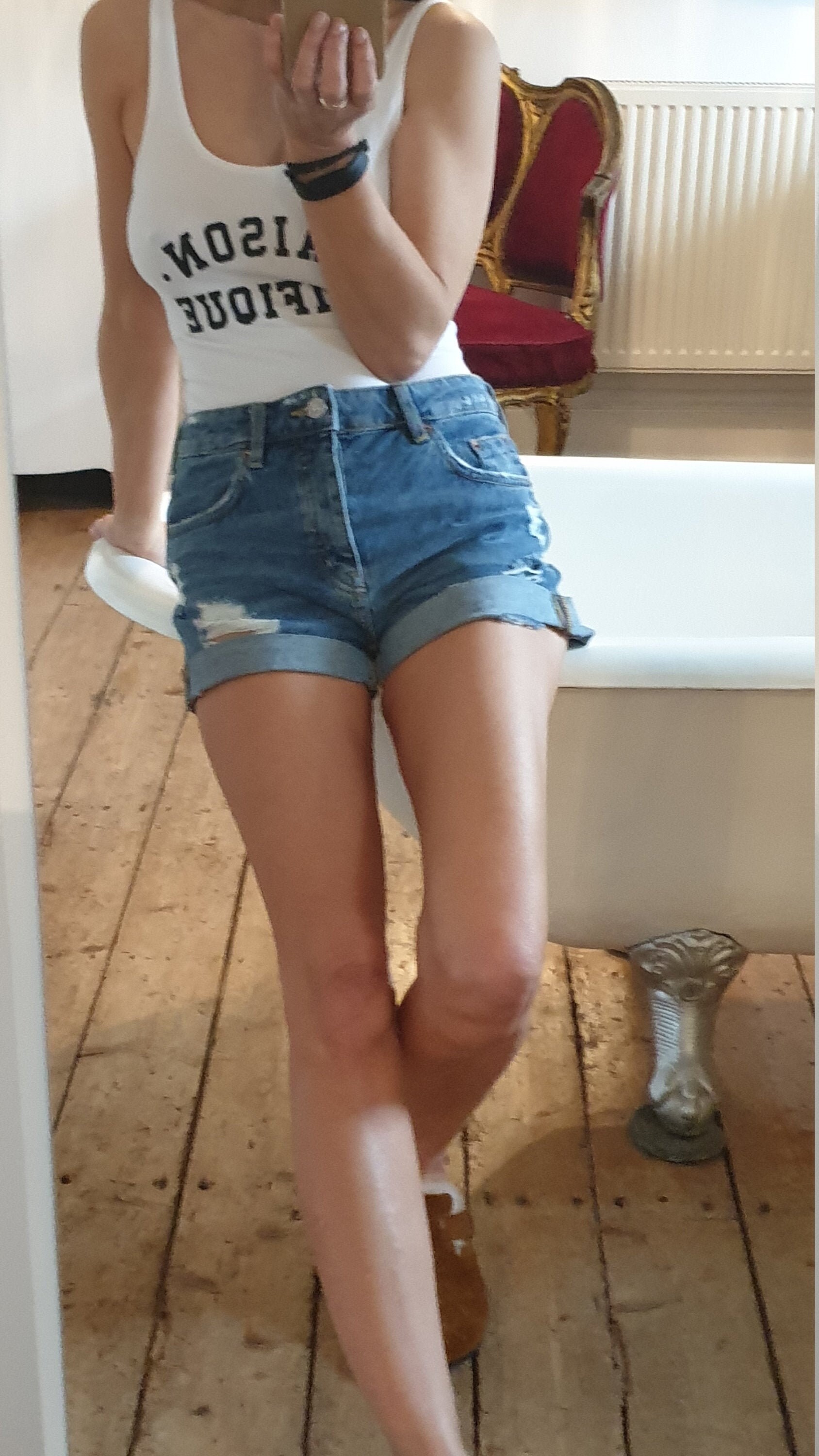H \u0026 M Denim Shorts Cut Downs 90's 
