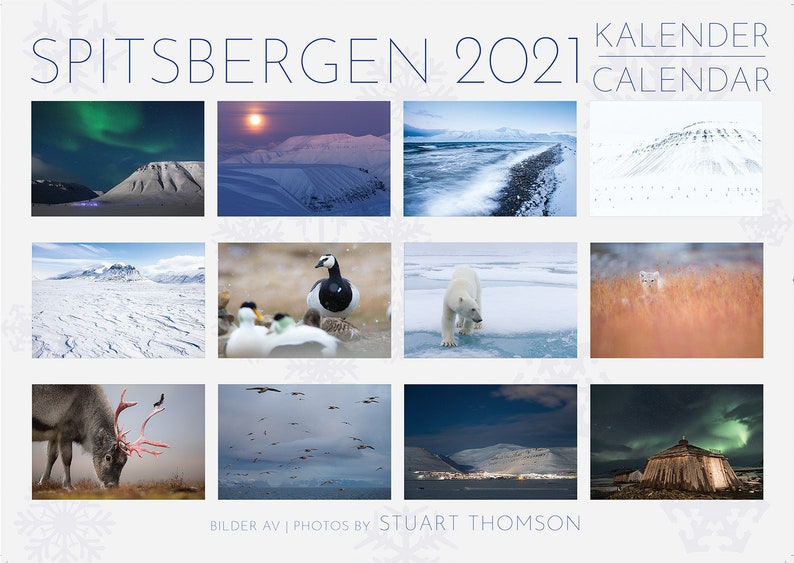 2 x 2021 Svalbard Spitsbergen Calendar Arctic Nature Etsy