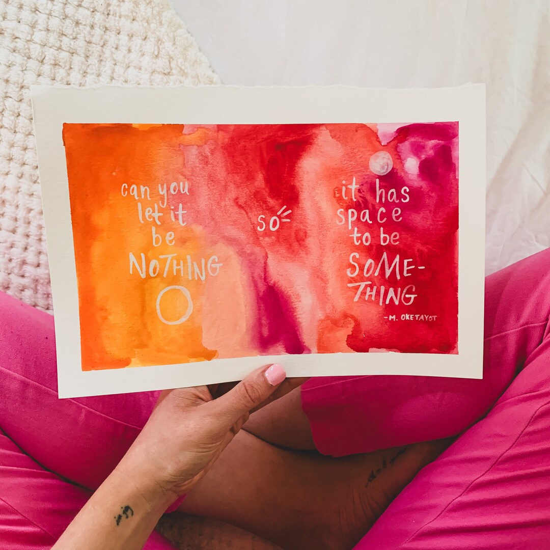 Custom Watercolor Handwritten Art Custom Calligraphy Colorful Wall ...