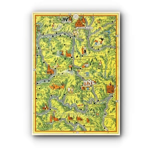 Leo Faller Germany Map 1956, Warstrin Brilon Willingen Usseln Medebach Winterberg Schmallenberg Hallenberg, Allendorf, Wetter, Download .JPG